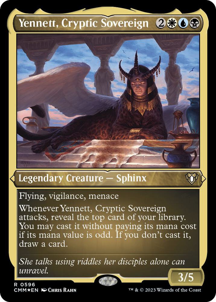 Yennett, Cryptic Sovereign (Foil Etched) 596 card from Commander Masters