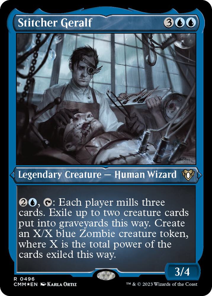 Stitcher Geralf (Foil Etched) 496 card from Commander Masters