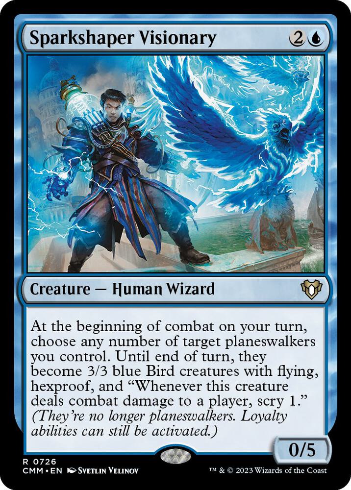 Sparkshaper Visionary 726 card from Commander Masters