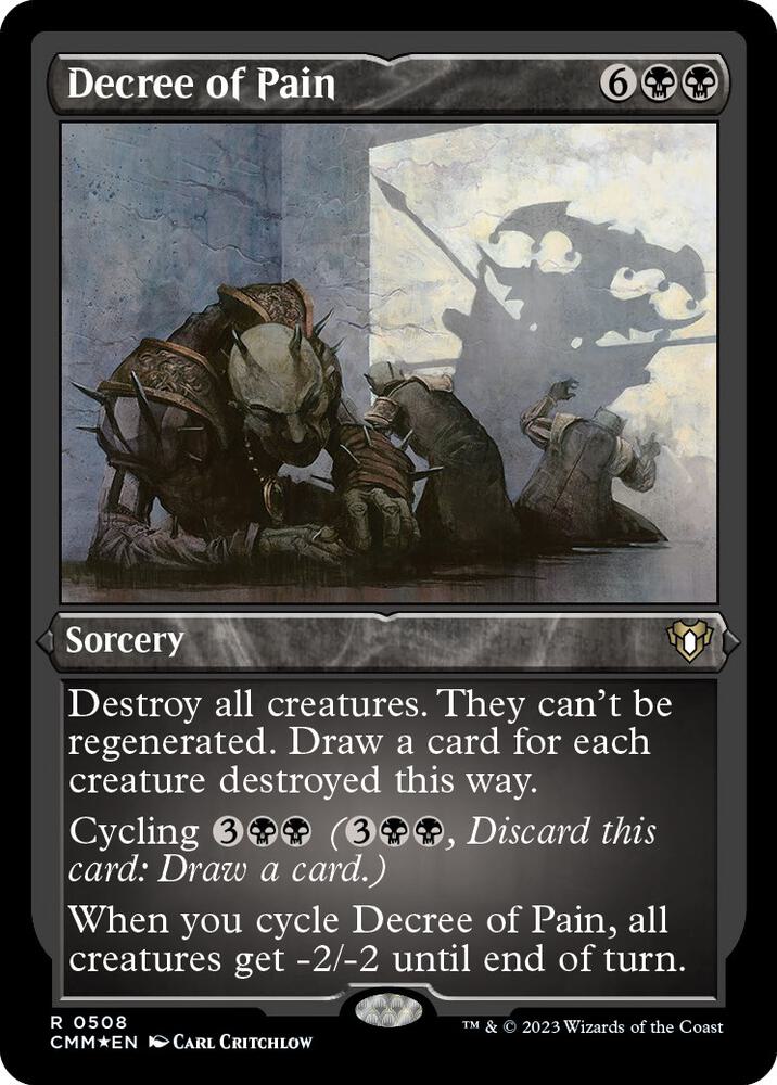 Decree of Pain (Foil Etched) 508 card from Commander Masters