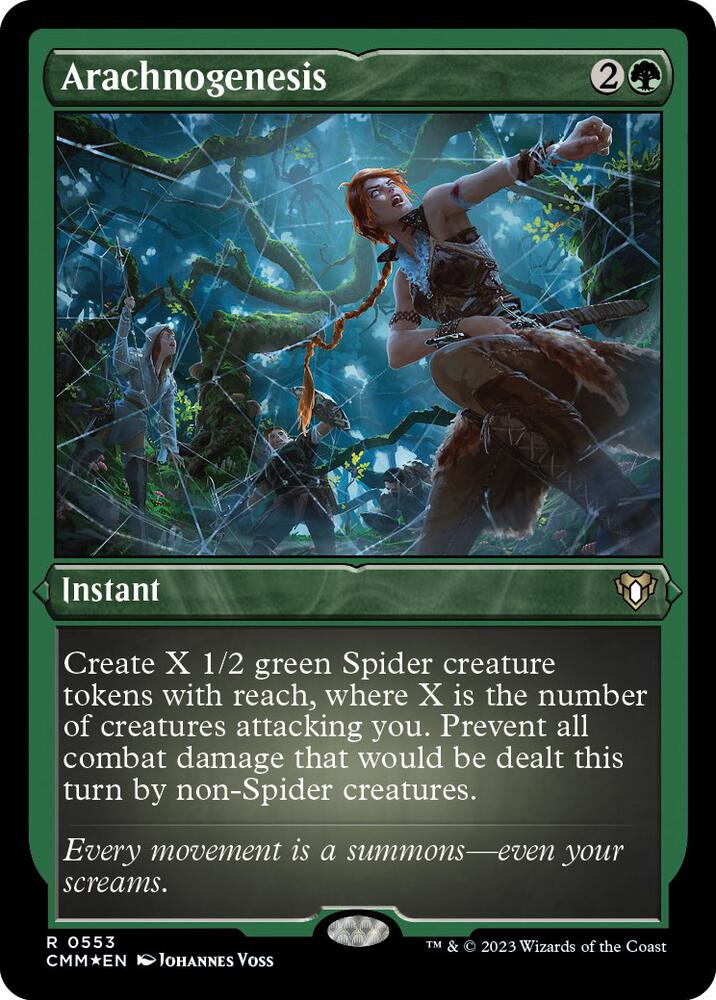 Arachnogenesis (Foil Etched) 553 card from Commander Masters