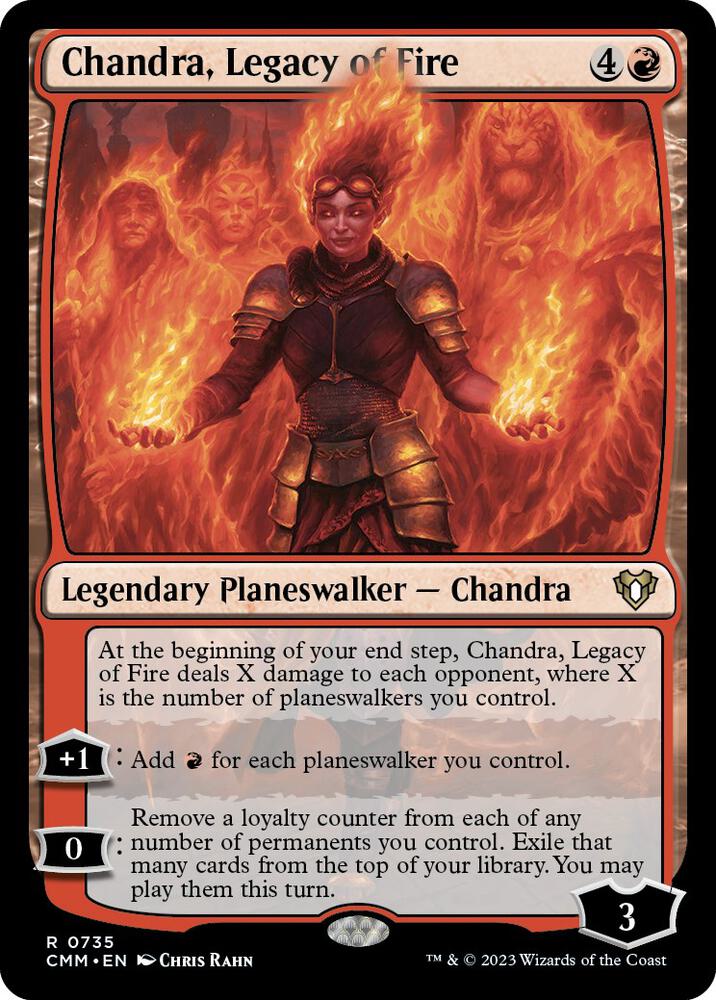 Chandra, Legacy of Fire 735 card from Commander Masters