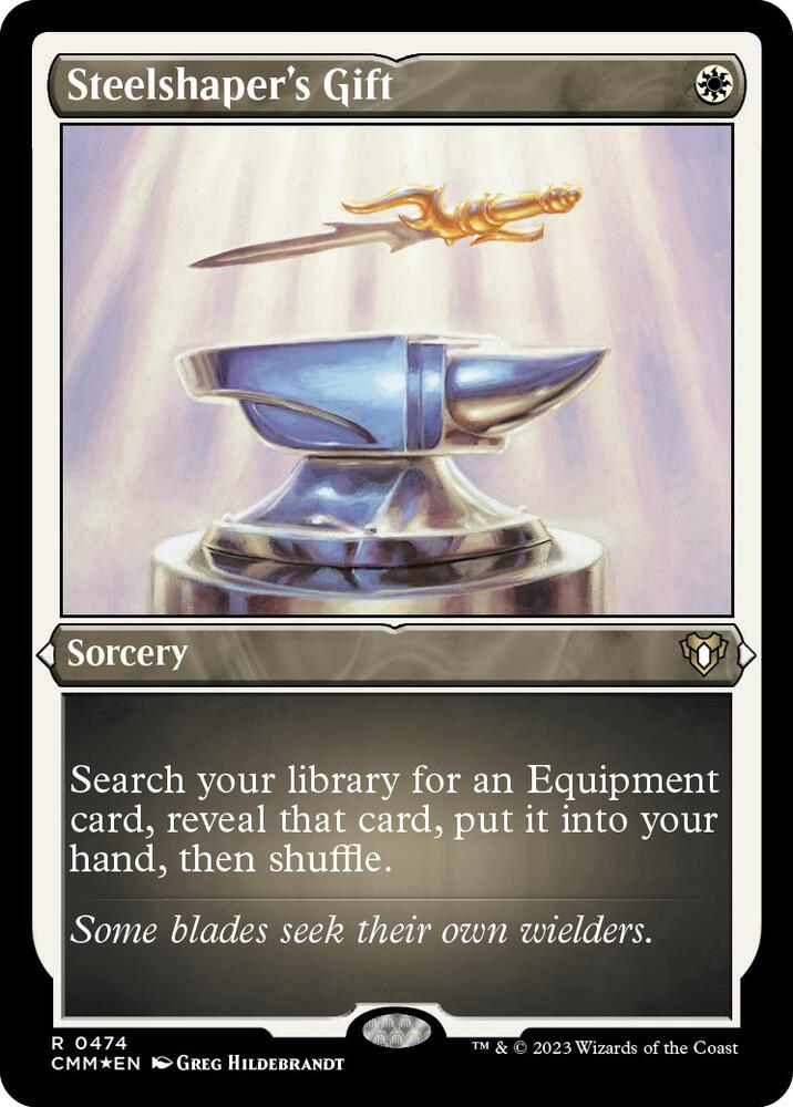 Steelshaper's Gift (Foil Etched) 474 card from Commander Masters
