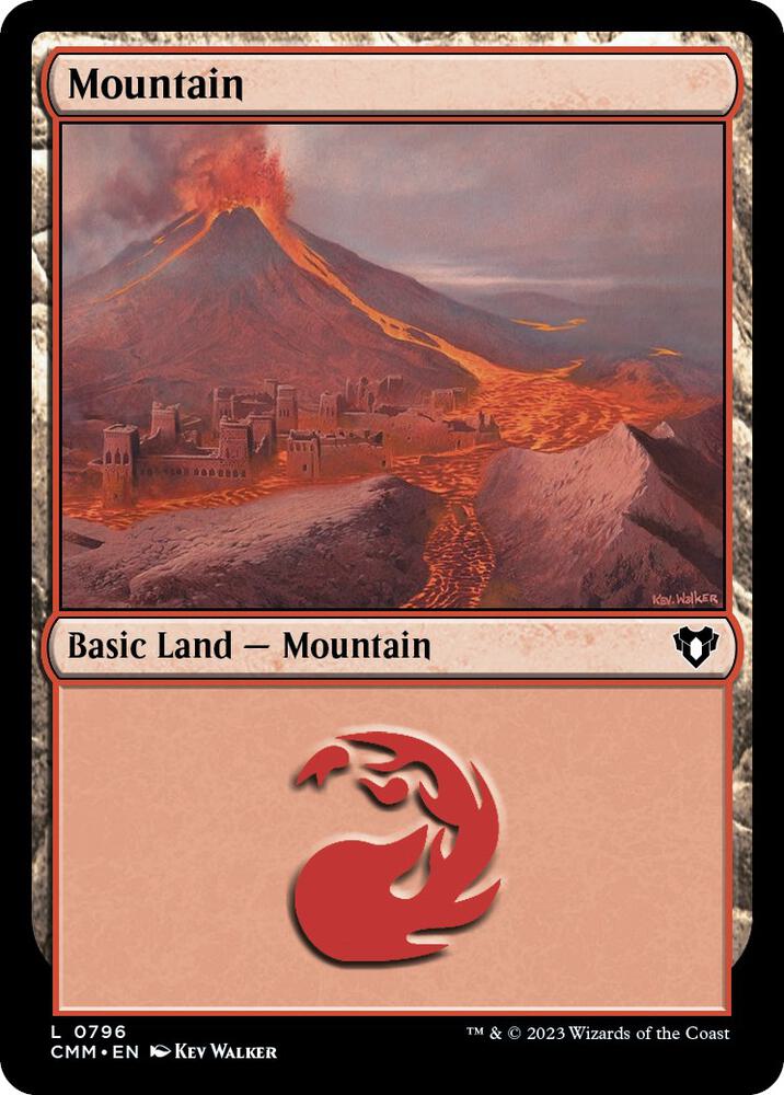 Mountain 796 card from Commander Masters