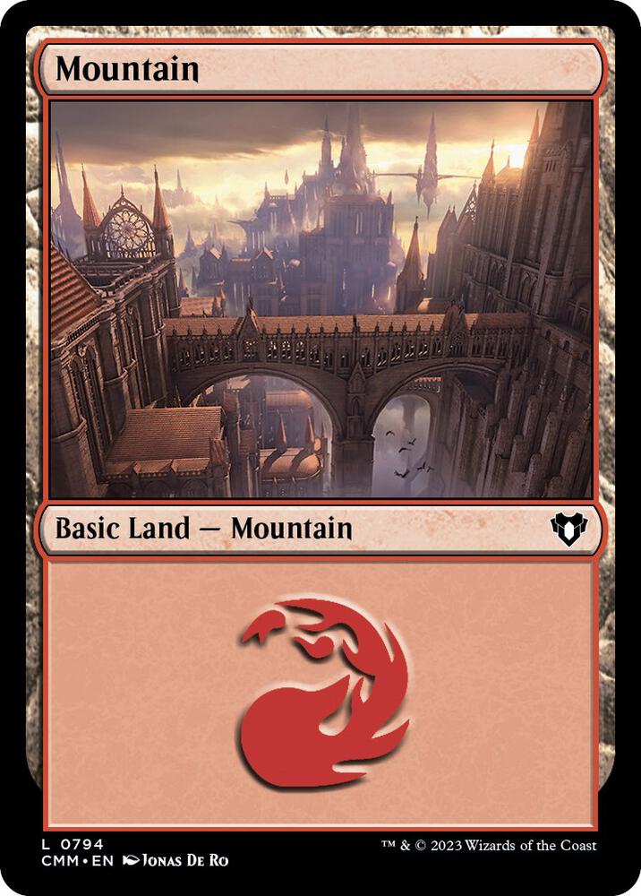 Mountain 794 card from Commander Masters