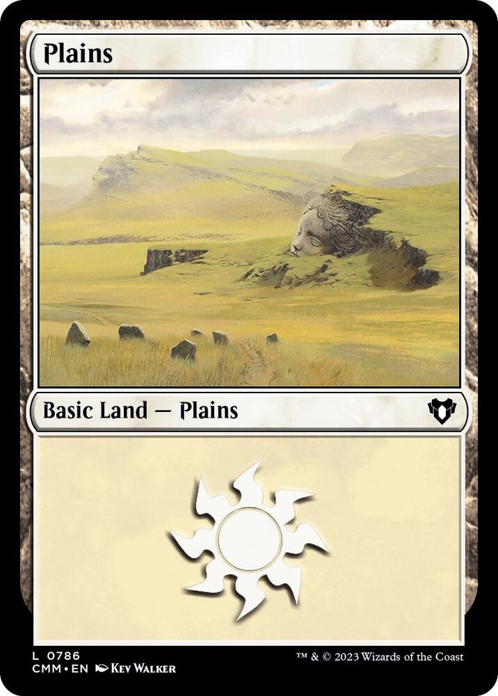 Plains 786 card from Commander Masters