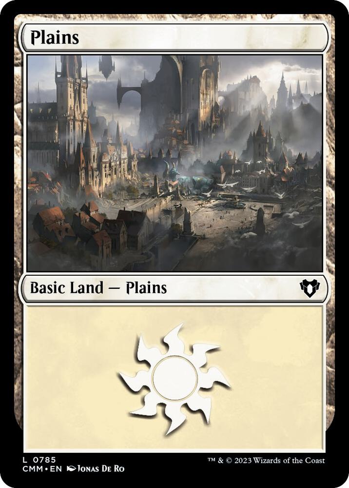 Plains 785 card from Commander Masters