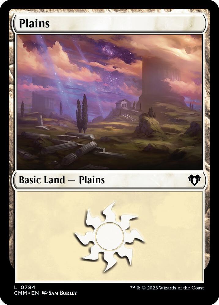 Plains 784 card from Commander Masters