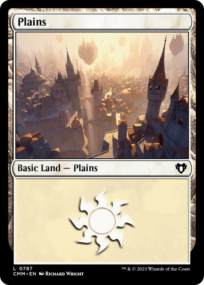 Plains 787 card from Commander Masters