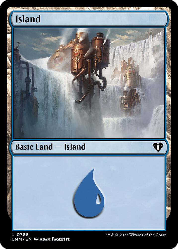 Island 788 card from Commander Masters