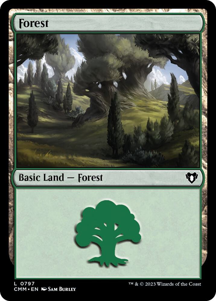 Forest 797 card from Commander Masters