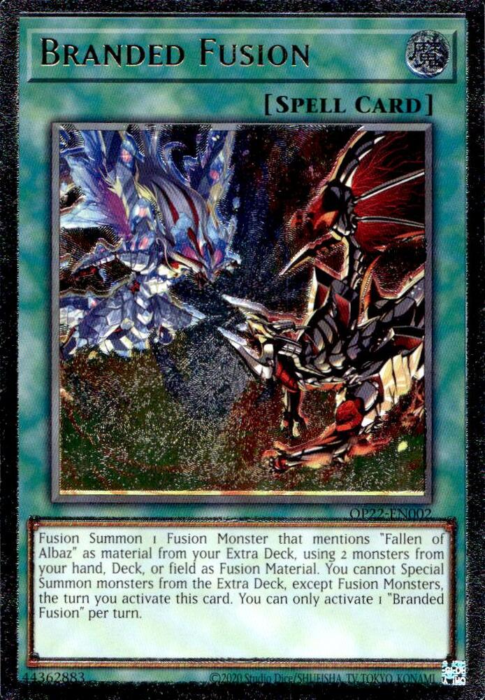Branded Fusion (UTR) OP22-EN002 card from OTS Tournament Pack 22