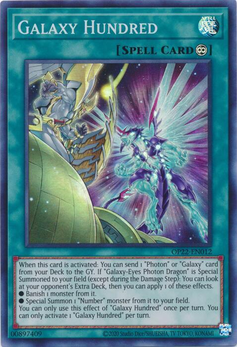 Galaxy Hundred OP22-EN012 card from OTS Tournament Pack 22