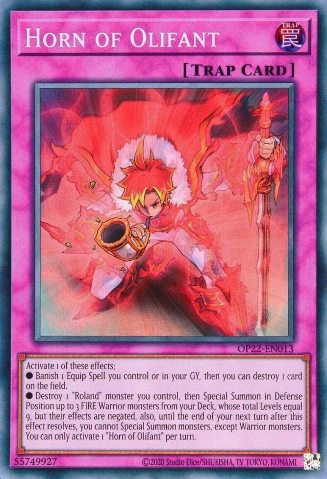 Horn of Olifant OP22-EN013 card from OTS Tournament Pack 22
