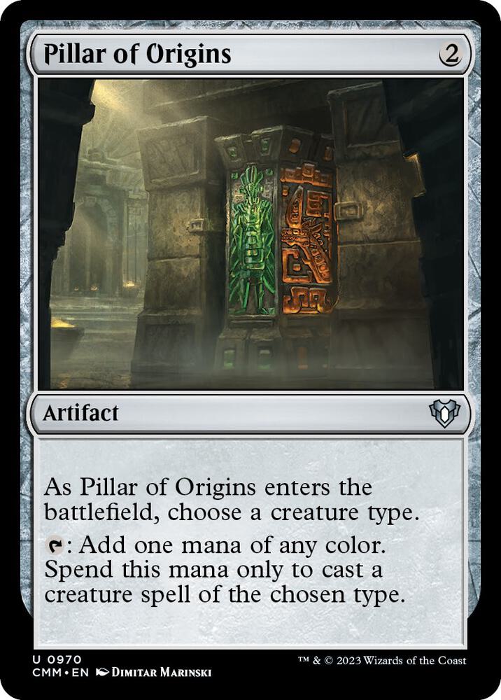 Pillar of Origins 970 card from Commander Masters
