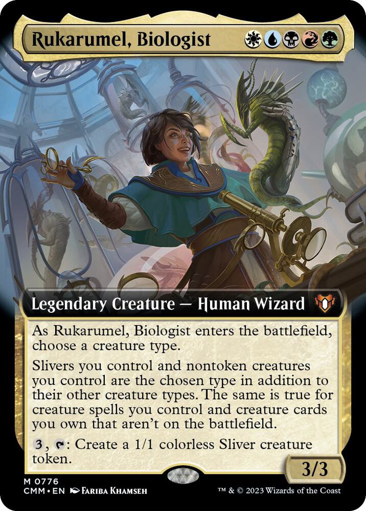 Rukarumel, Biologist (Extended Art) 776 card from Commander Masters