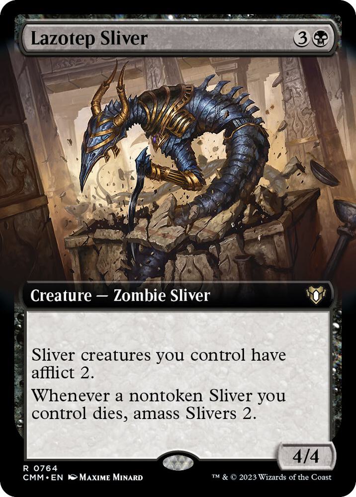 Lazotep Sliver (Extended Art) 764 card from Commander Masters
