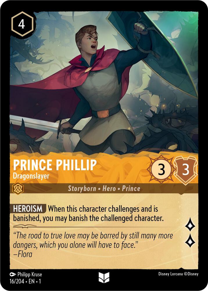 Prince Phillip - Dragonslayer 16/204 card from The First Chapter