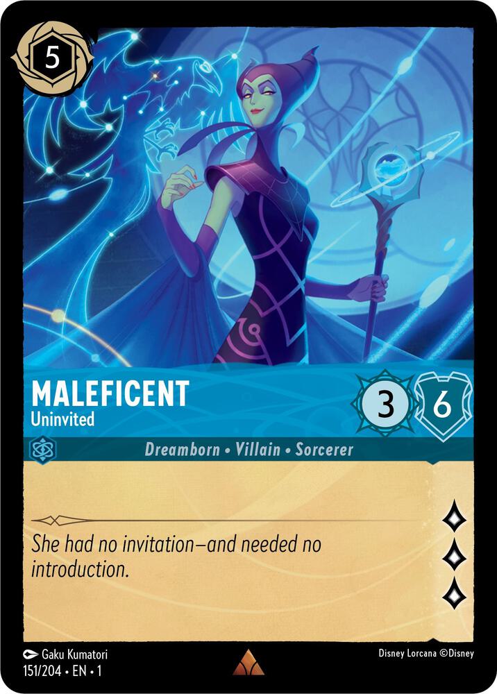Maleficent - Uninvited 151/204 card from The First Chapter