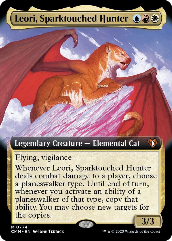 Leori, Sparktouched Hunter (Extended Art) 774 card from Commander Masters