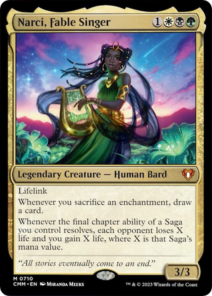 Narci, Fable Singer 710 card from Commander Masters