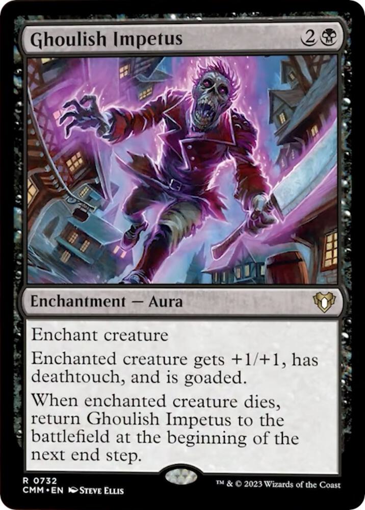 Ghoulish Impetus 732 card from Commander Masters