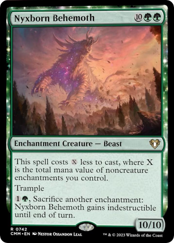 Nyxborn Behemoth 742 card from Commander Masters