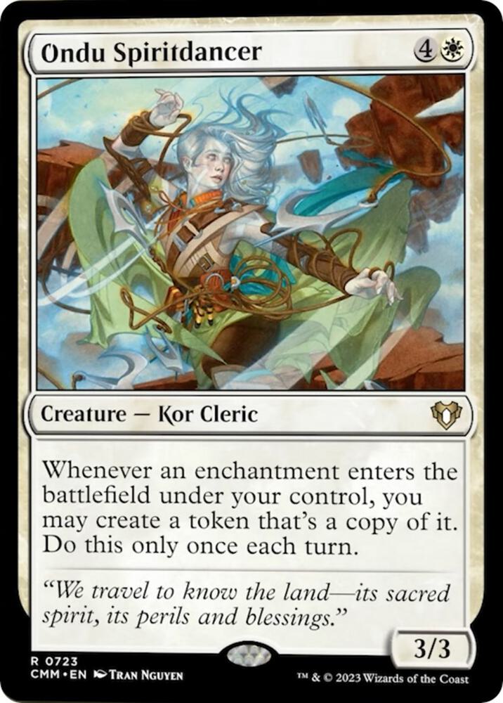 Ondu Spiritdancer 723 card from Commander Masters
