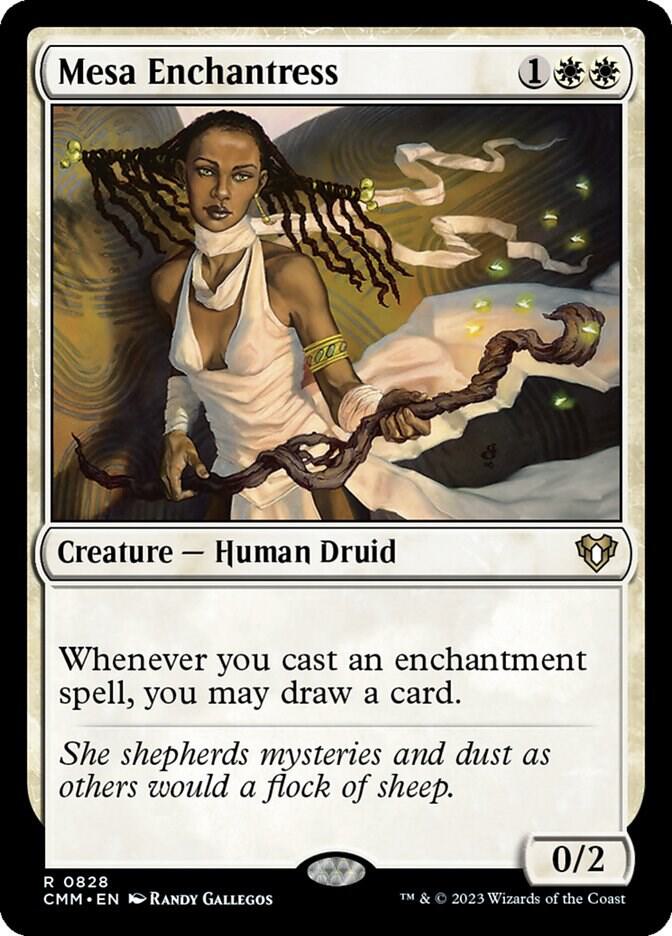 Mesa Enchantress 828 card from Commander Masters