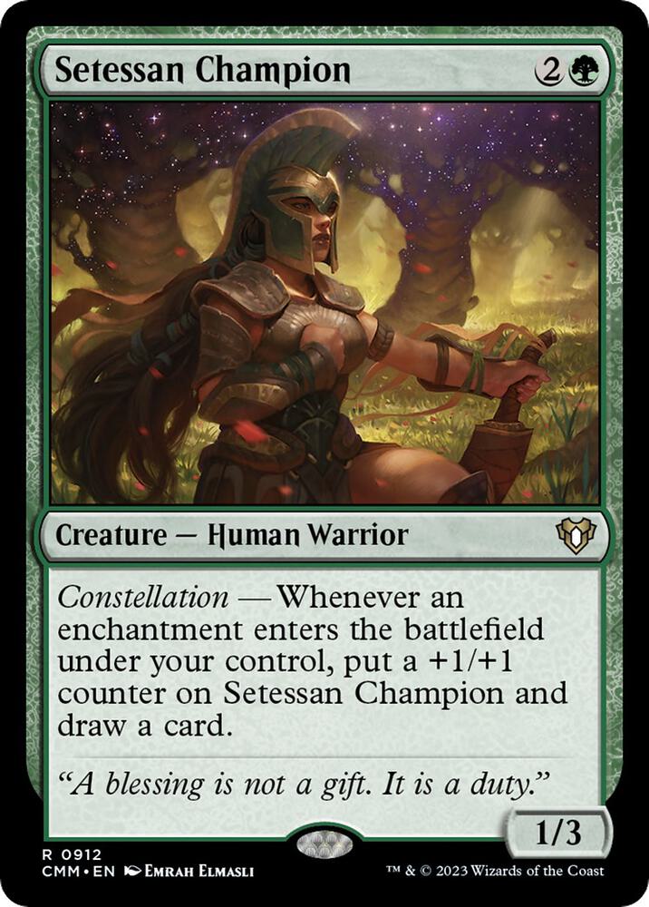 Setessan Champion 912 card from Commander Masters