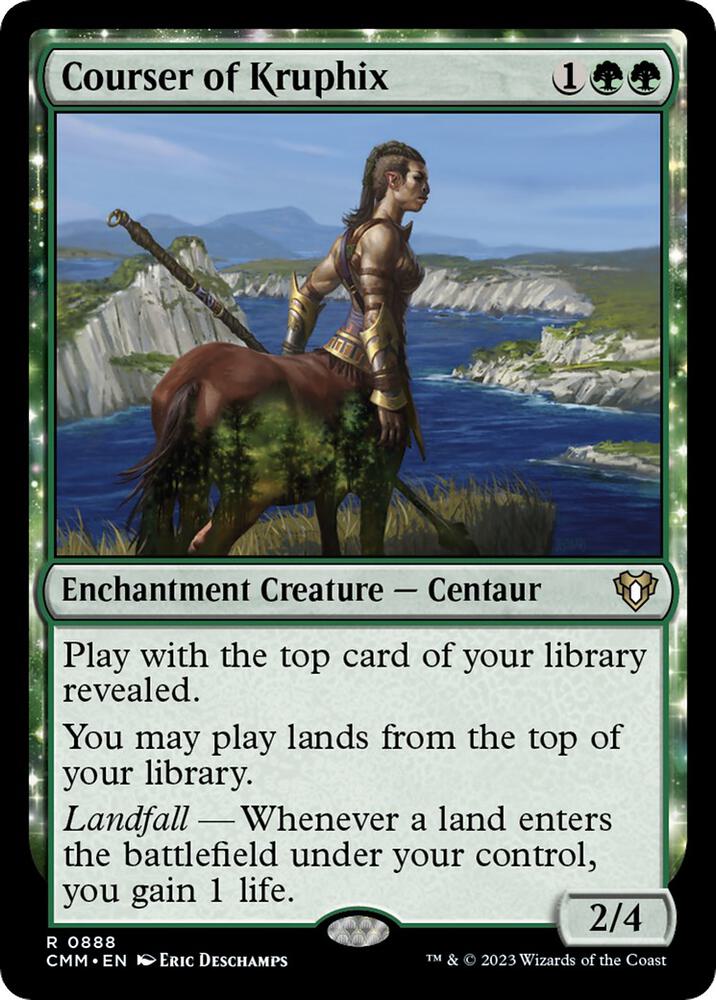 Courser of Kruphix 888 card from Commander Masters
