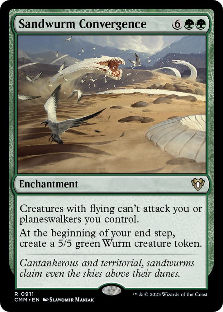 Sandwurm Convergence 911 card from Commander Masters