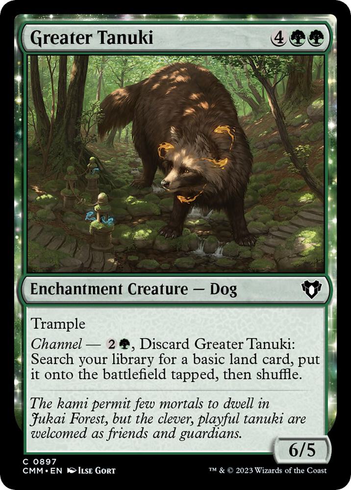 Greater Tanuki 897 card from Commander Masters