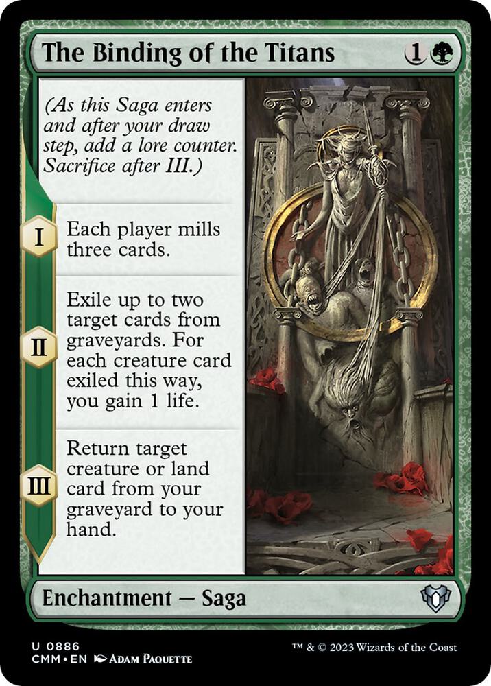 The Binding of the Titans 886 card from Commander Masters