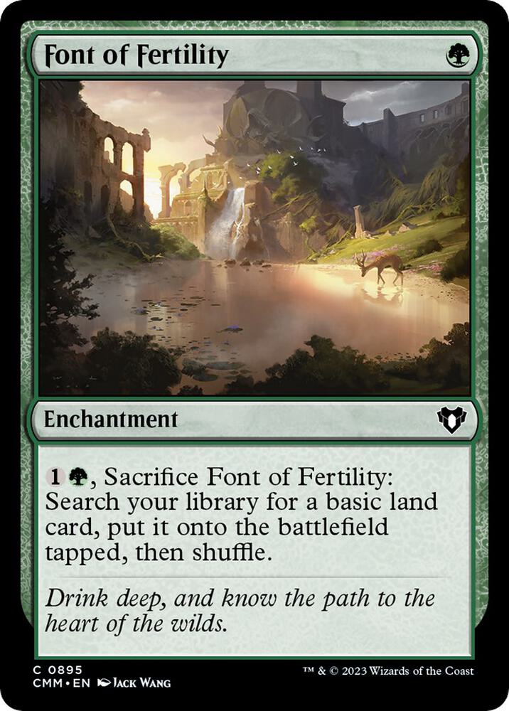 Font of Fertility 895 card from Commander Masters