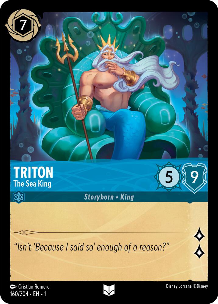 Triton - The Sea King 160/204 card from The First Chapter