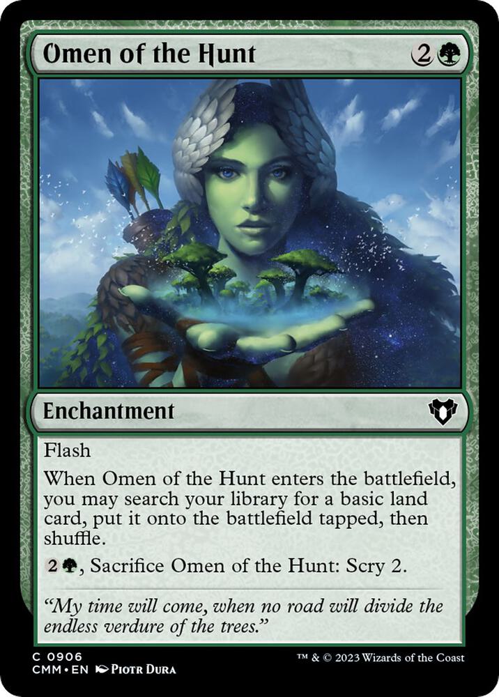 Omen of the Hunt 906 card from Commander Masters