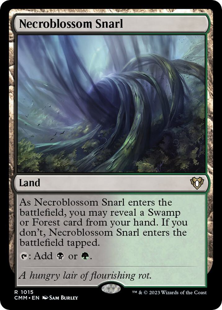 Necroblossom Snarl 1015 card from Commander Masters