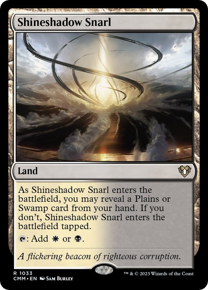 Shineshadow Snarl 1033 card from Commander Masters