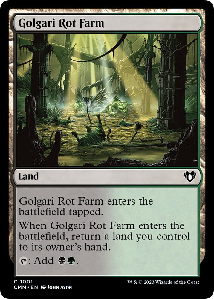 Golgari Rot Farm 1001 card from Commander Masters