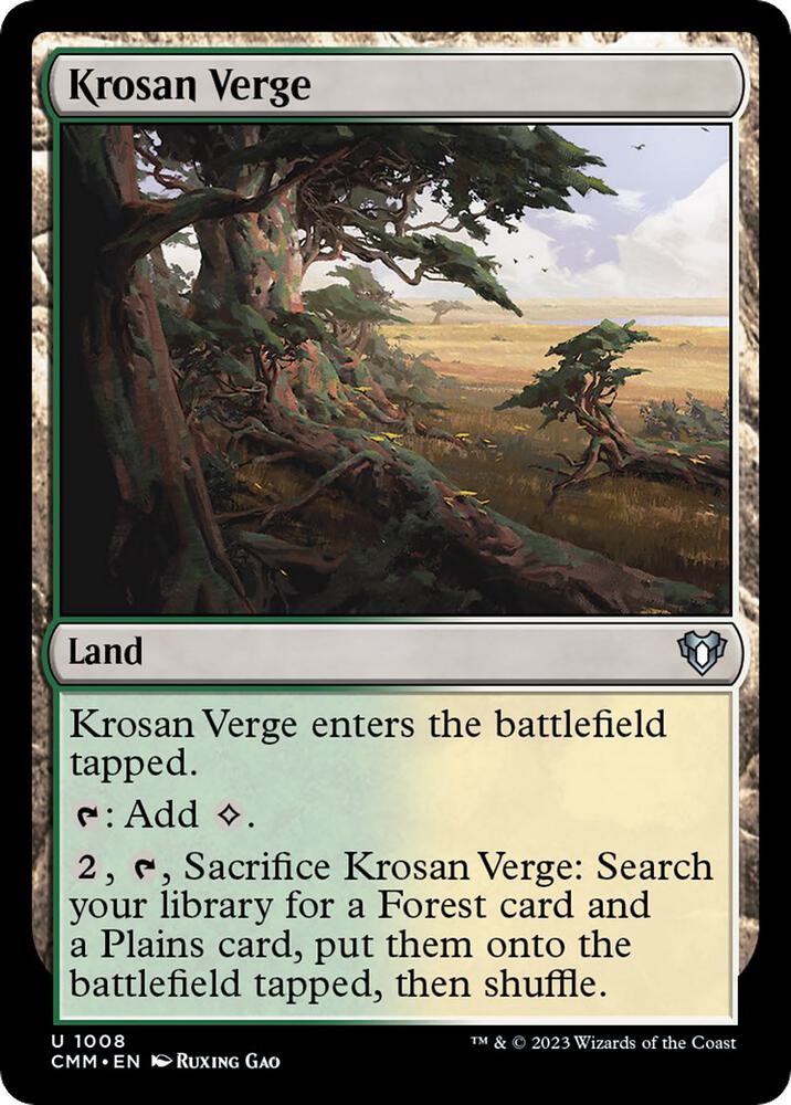 Krosan Verge 1008 card from Commander Masters