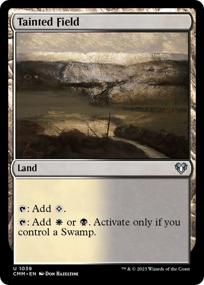 Tainted Field 1039 card from Commander Masters