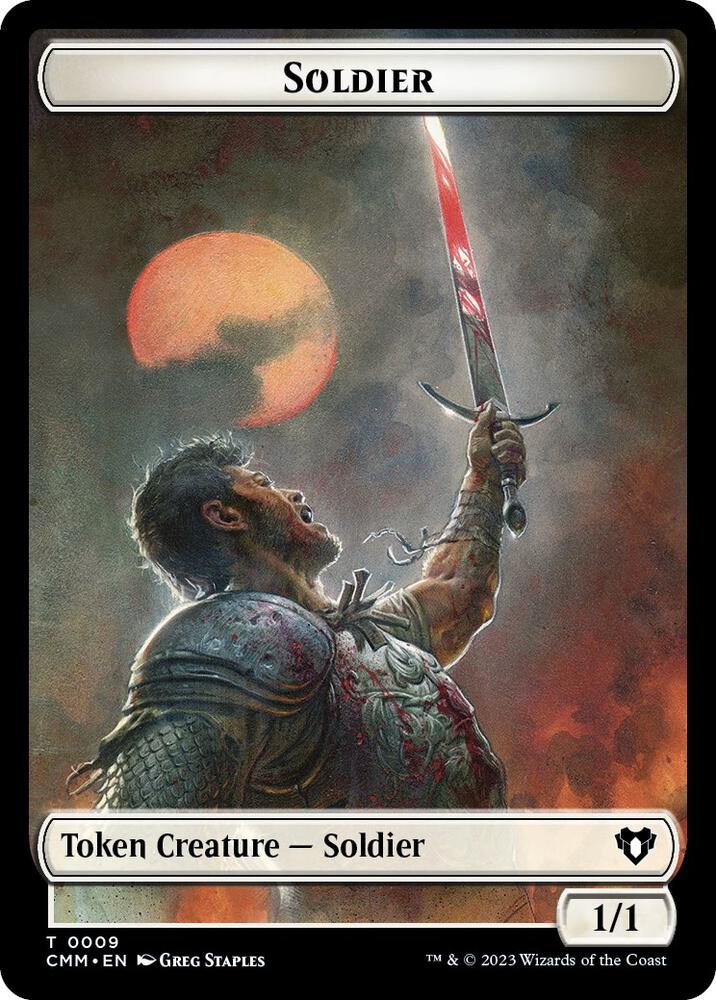 Soldier // Servo Double-Sided Token 9 // 45 card from Commander Masters