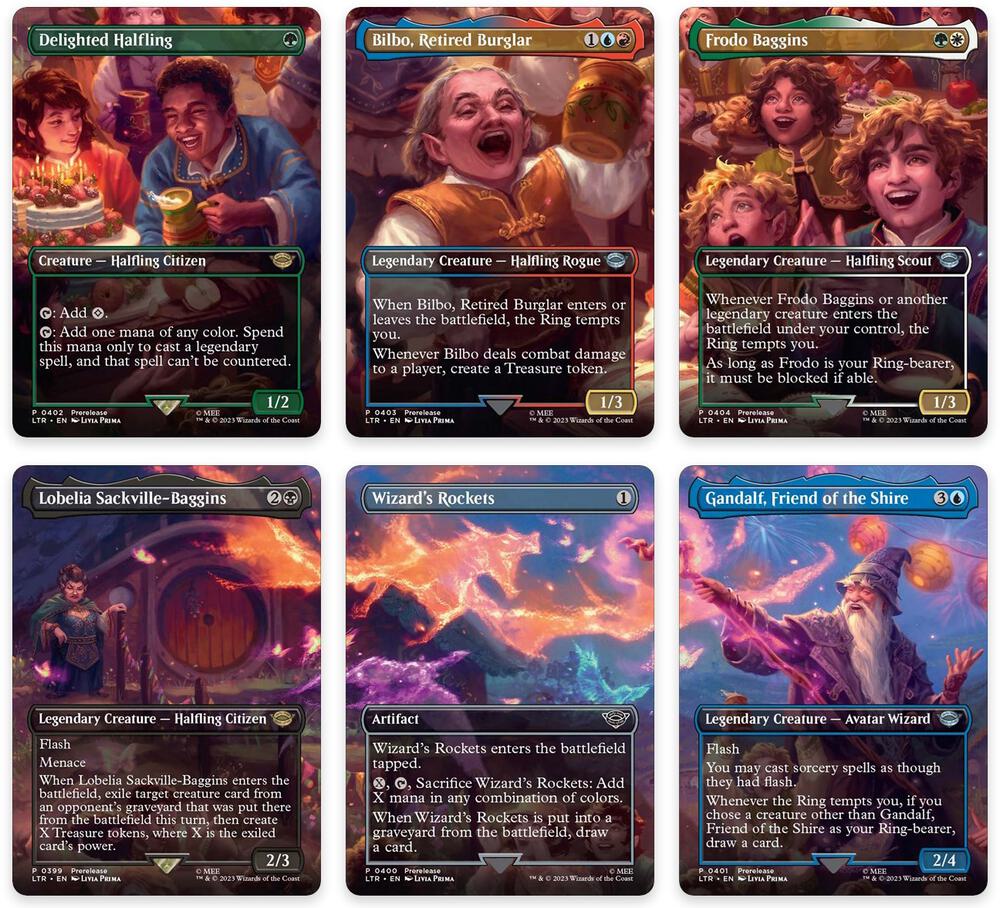 Bilbo's Birthday Party Scene [Set of 6] 399-404 card from Universes Beyond: The Lord of the Rings: Tales of Middle-earth