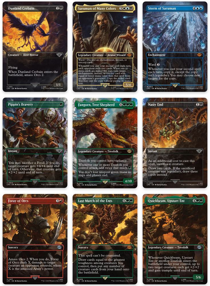 Isengard Destroyed Scene [Set of 9] 411-419 card from Universes Beyond: The Lord of the Rings: Tales of Middle-earth