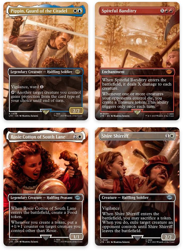 The Scouring of the Shire Scene [Set of 4] 438-441 card from Universes Beyond: The Lord of the Rings: Tales of Middle-earth