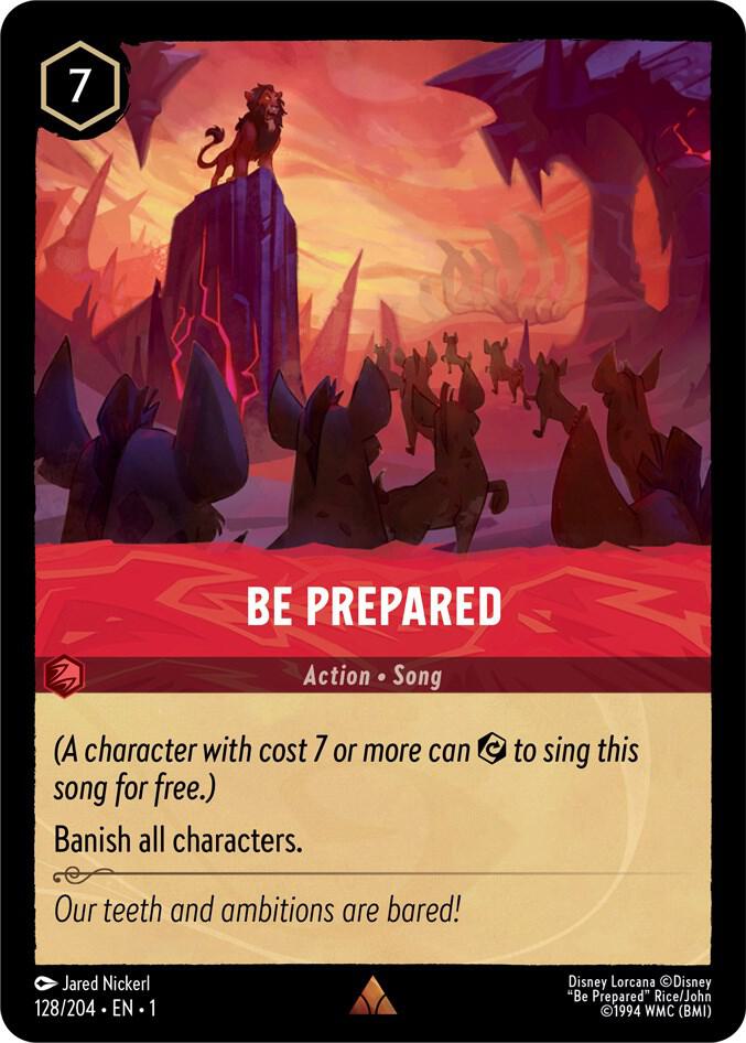Be Prepared 128/204 card from The First Chapter