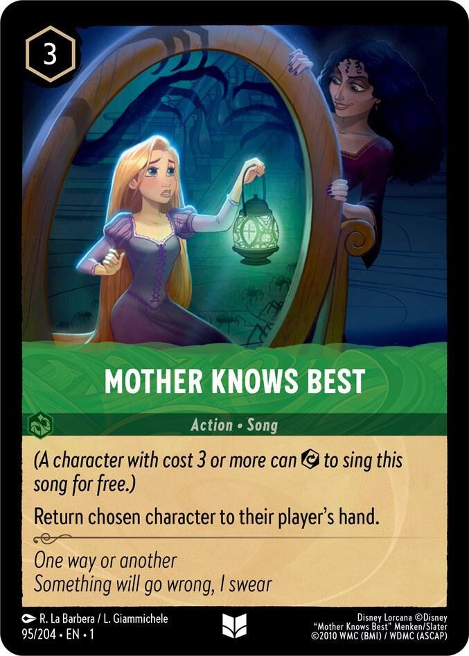 Mother Knows Best 95/204 card from The First Chapter