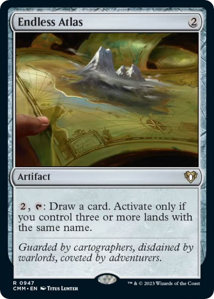 Endless Atlas 947 card from Commander Masters