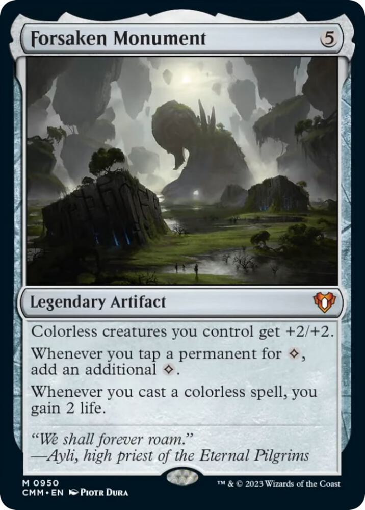 Forsaken Monument 950 card from Commander Masters